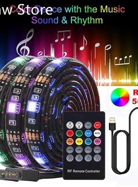 SB 5050 RGB 5V LED Strip Lights Music Voice Control TV Backg