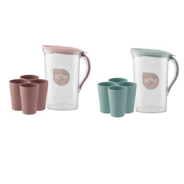 5 Pcs Home Water Pitcher 2.1L Ice Guard Tea Pot Kettle Jug D