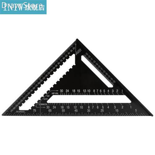 12inch Aluminum Rafter Square Carpenter Triangular Ruler Mea