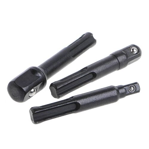3 Pcs SDS Plus Drill Socket Driver Set 1/4