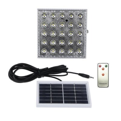 New 25LED highlight solar remote control lights indoor emerg