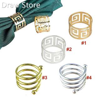 6pcs Serviette Rings Napkin Holder West Dinner Towel Napkin