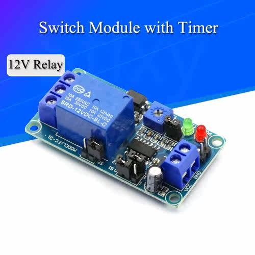DC 12V Time Relay Module Normal Open Time Delay Relay Timing