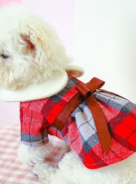 Unisex  Lovely Dog Winter Princess Dress Pet Clothing Puppy