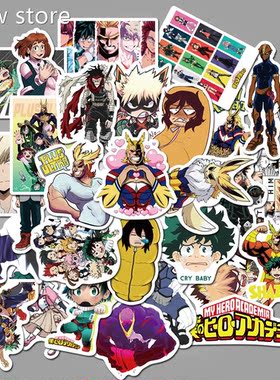 50pcsk My Hero AcadeSmi 1uitcase Stickaers Laptop Sateboard