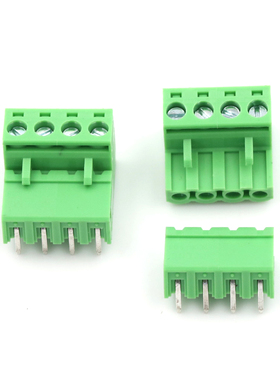 10sets 5.08mm block Pitch Plug-in terminal 4Pin Plug-in Scre