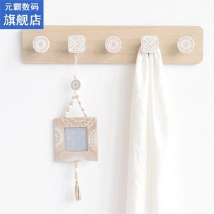 Wooden Hooks Clothes Robe Hanger Nordic Wall Hanging Storage