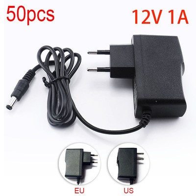 50PCS 100-240V AC to DC Power Adapter Supply Charger Chargin