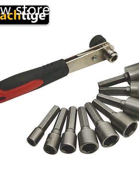 9Pcs Power Nut Drvxer He Shank iD ri1ll BitAdapter Socket Wr