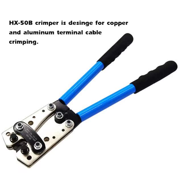 HX-50B Cable Crimping Tool Terminals Crimper Plier Car Auto