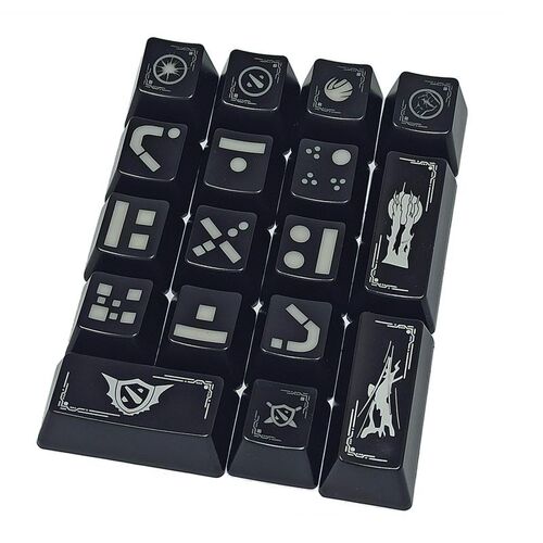 17 Keys Gaming Keycap Set ABS RGB Backlight Numpad Keycaps C