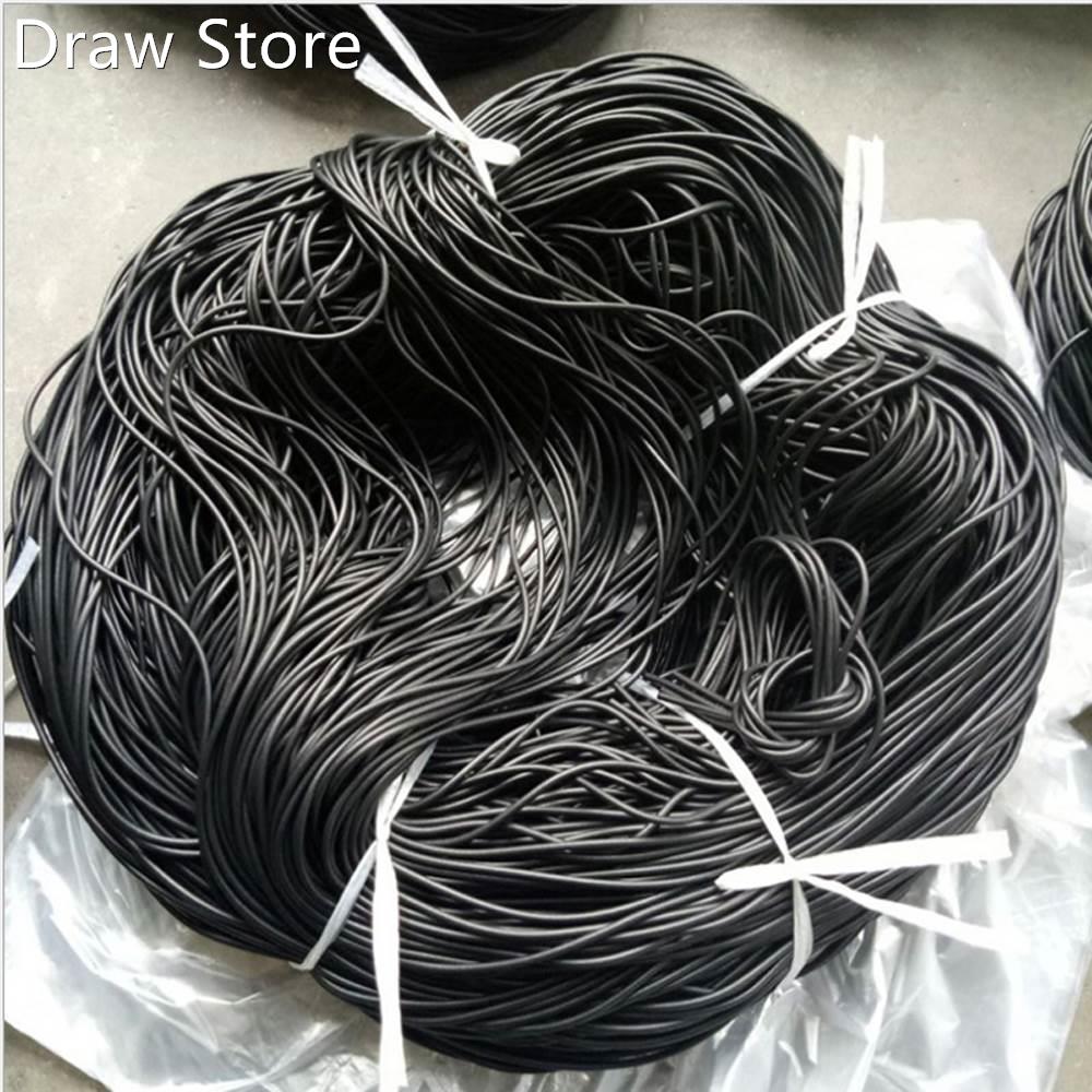 Round Sponge Cord Black Foam EPDM Rubber Gasket Trim Seal Di