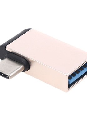 Metal 90 Degree USB C to USB 3.0 Female OTG Adapter for Macb