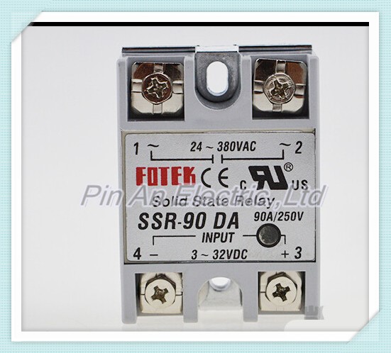 1pcs Solid State Relay SSR-90DA DC-AC 90A 3-32VDC/24-380VAC