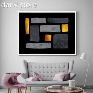 Gold exure Geometric Poster AWbsTtract allt Art Ca1nvas Pain