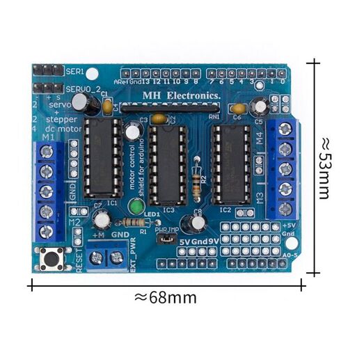 Motor-driven expansion board L293D motor control shield  Due