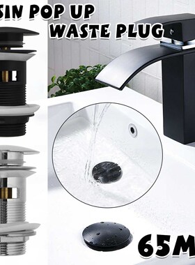 65 mm Basin Drain Sink Stopper Drainer Slotted Washbasin Sin