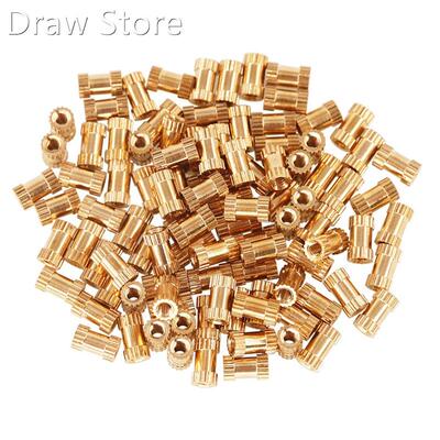 M3 Copper Nut, Hot Melt Pressed Copper Nut, Knurled Thread E