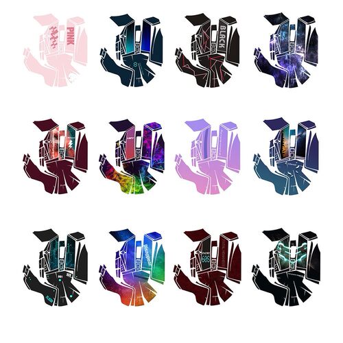Wired Mouse Skates Side Stickers Sweat Resistant Anti-slip T