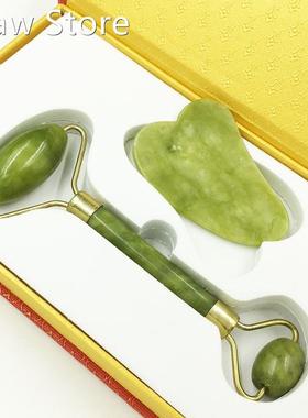 Guasha Scraper Massage-Roller Jade-Set Face-Skin Anti-Wrinkl