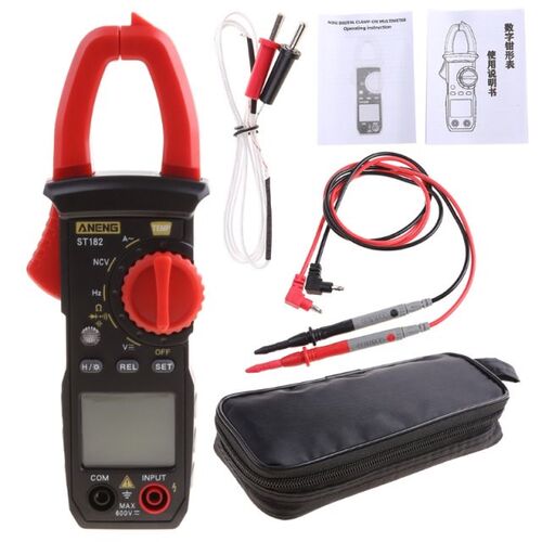 ST182 Digital Clamp Meter Ammeter AC Current Multimeter DC/A