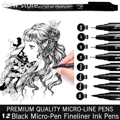 12 Pc Fifneli ner P1ens Waterproo Archival Insk ArtMarkers D