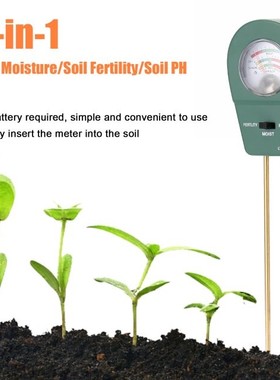 Soil Moisture/Fertility/PH 3-in-1 Soil Acidity Meter Soil De