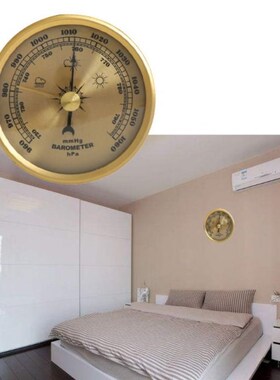 Barometer Pressure Gauge Weather Station Wall Mount Thermome