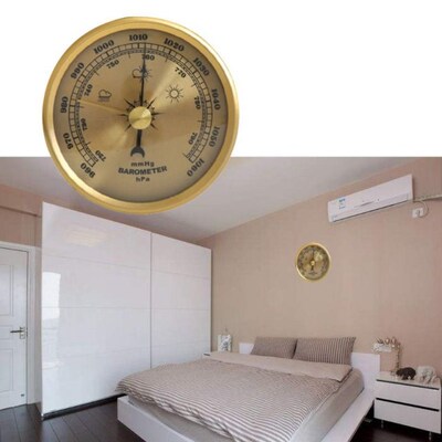 Barometer Pressure Gauge Weather Station Wall Mount Thermome
