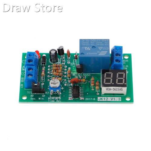 DC 12V Delay Relay Delay Turn off Switch Module with Led Tim