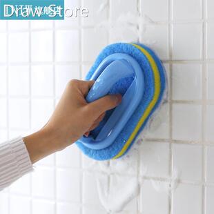1PC Handle Sponge Brush Kitchen Cleaning Bathroom Toilet Kit