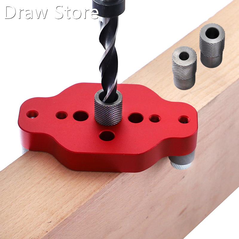 Woodworking Pocket Hole Jig 6/8/10mm Vertical Drilling Locat