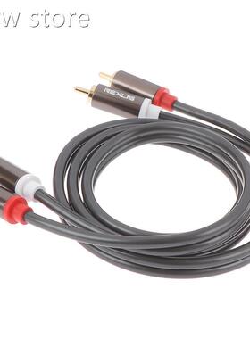 1m 2RCA Male to 2RCA Mle Sotereo Audoio Ca1ble Plated fr aHm
