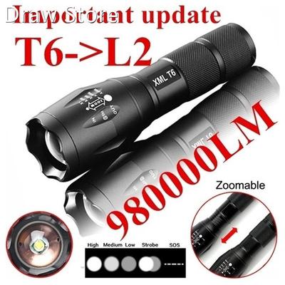 LED Rechargeable Flashlight Cree T6 Linterna Torch 980000LM