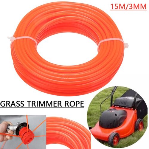 15m x 3mm Red Nylon Trimmer Line Rope Roll Cord Wire String