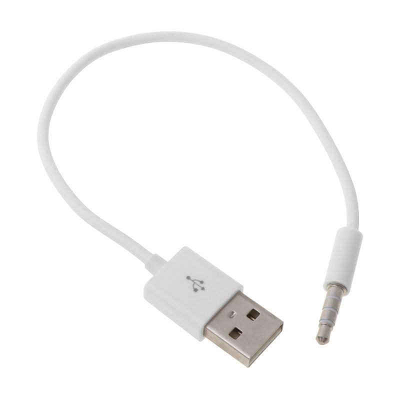 USB 3.5mm Data Sync Charging Cable Adapter for Apple iPod Sh