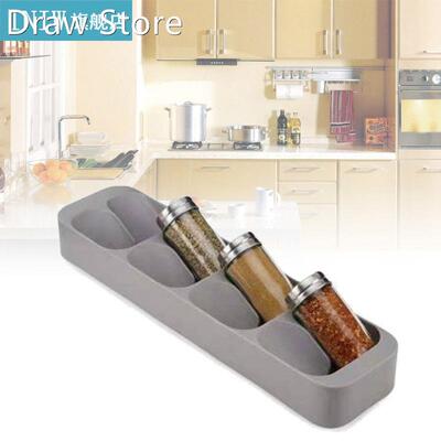 8 Grid Spice Storage Rack Kitchen Sauce Bottle Holder Cabine