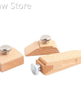 Handmade Leather DIY Wooden Sandpaper Polishing Block Leathe