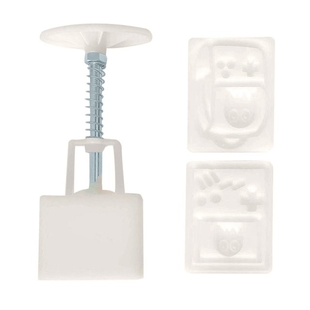 Plastic Mooncake Mold 50g 3D Schoolbag Stamps Biscuit Cookie