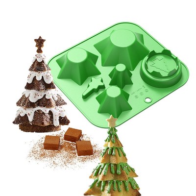 New 3D Christmas Tree Silicone Cake Chocolate Baking Mold Ic