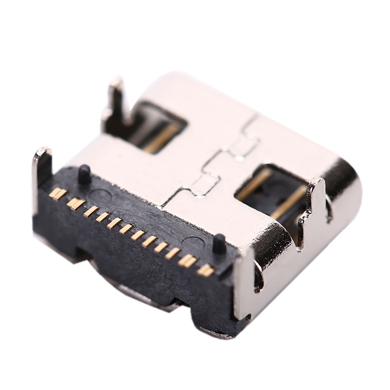 16 Pin SMT Socket Connector Micro USB Type C 3.1 Female Plac