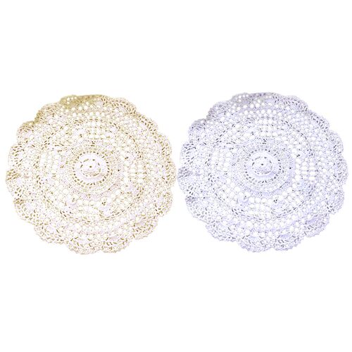 Cotton Lace Tablecloth White/Beige Dinner Table Hollow Desig