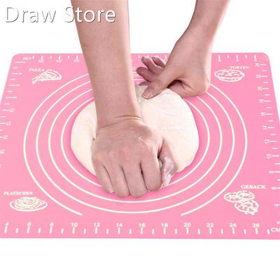 29X26cm Silicone Baking Mat Thickening Flour Rolling Scale M