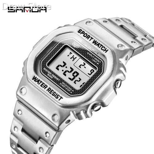 SANDA Top Brand Luxury Men's Watches LED Digital Watch M