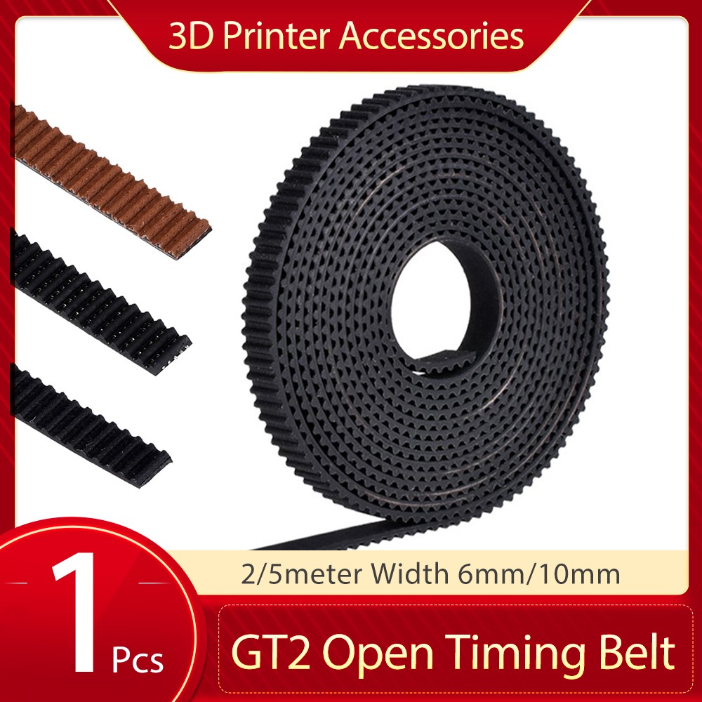 2/5m GT2 Timing Belt Width 6mm 10mm PU With Steel Core Rubbe