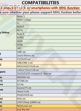 MHL Mico USB 1T HDM Female Phoneo Adapter AudioI Cable Forr
