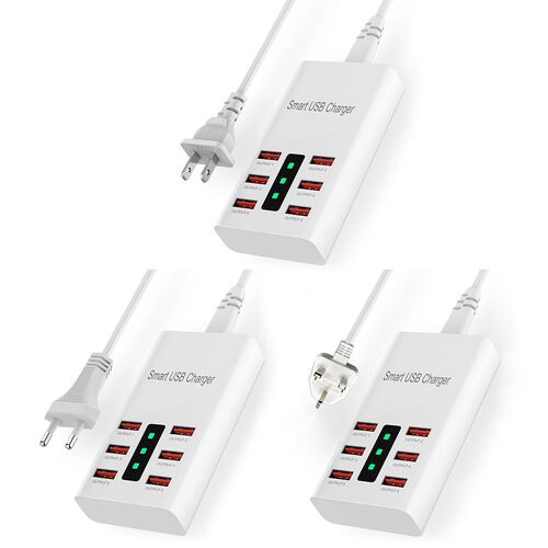 30W 6 Ports USB Charger HUB Splitter Adapter Smart Universal