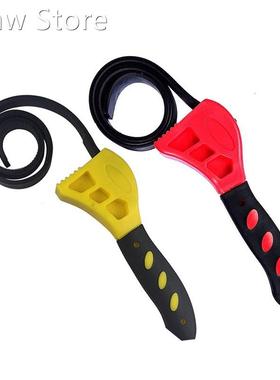 50cm Pipeline Wrench RubberStrap Wrench Belt Wrench Adjusta