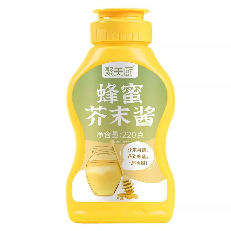 蜂蜜芥末酱220g芥末虾球酱旗韩式料舰韩国炸鸡酱食材专用酱料店