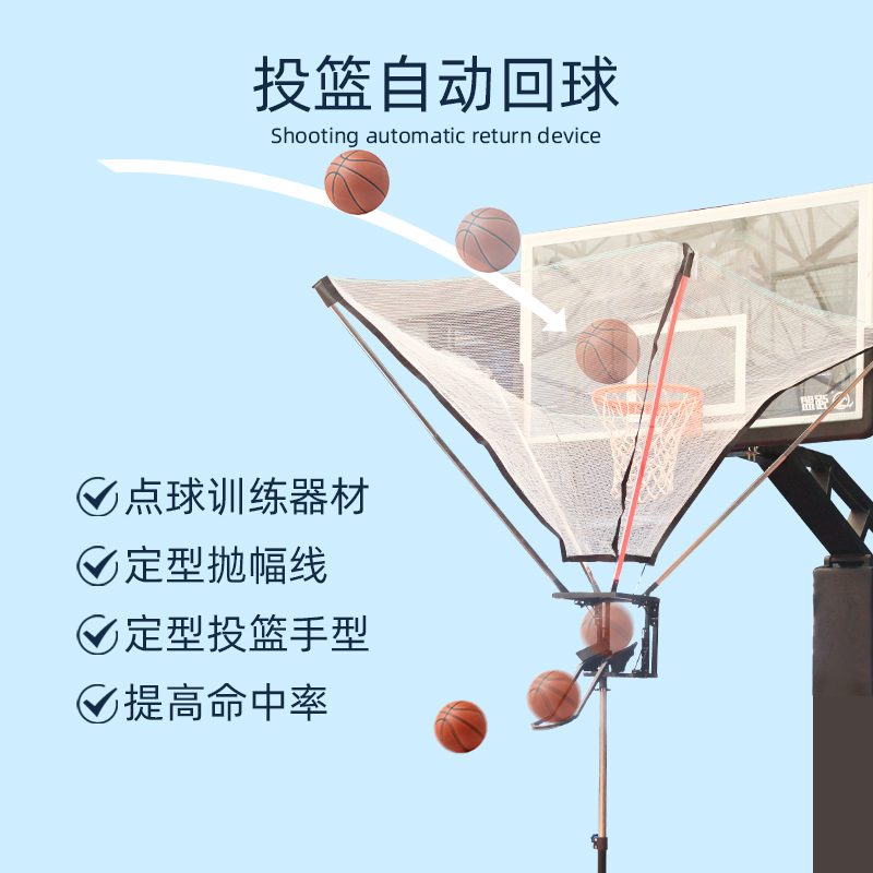 【假一赔十】蓝旗自动投篮发球机